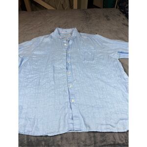 Tommy Bahama 100% Linen, short sleeve‎ button-down shirt size XXL